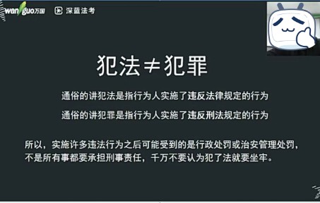 【法考】犯法和犯罪你能区分清楚吗?哔哩哔哩bilibili