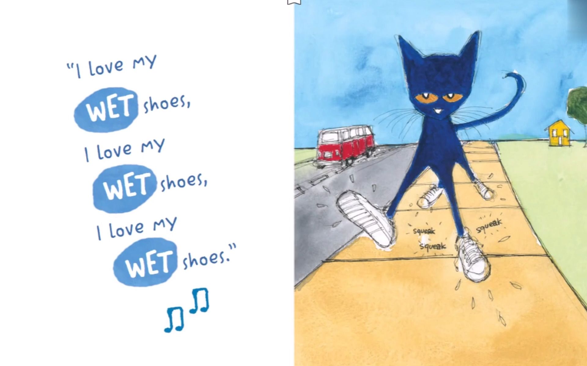 英文绘本讲解《Pete the Cat I Love My White Shoes》皮特猫喜欢他的白鞋子,全英文拓展讲解哔哩哔哩bilibili