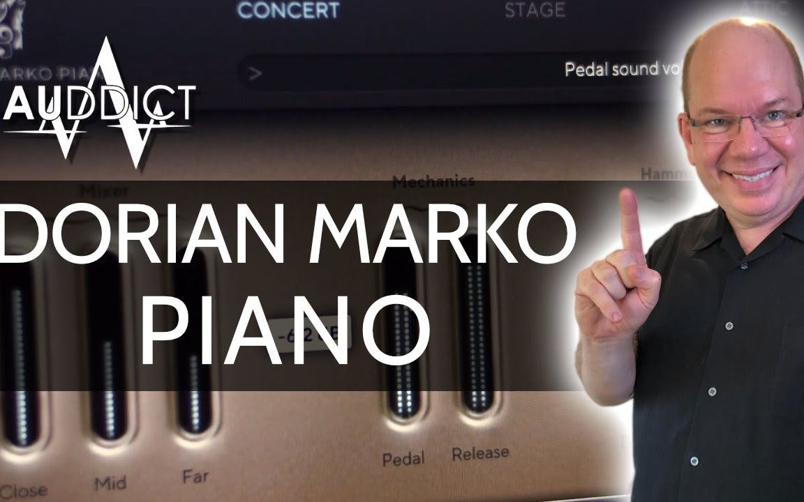 auddict dorian marko piano 視覺反饋鋼琴音源插件演示試聽