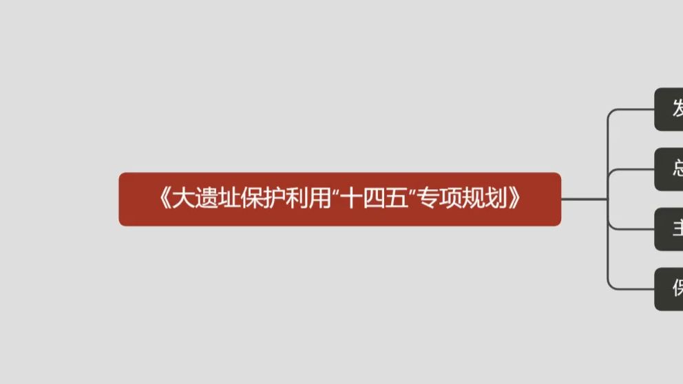 文物保护工程从业资格考试课堂大遗址保护利用“十四五”专项规划哔哩哔哩bilibili