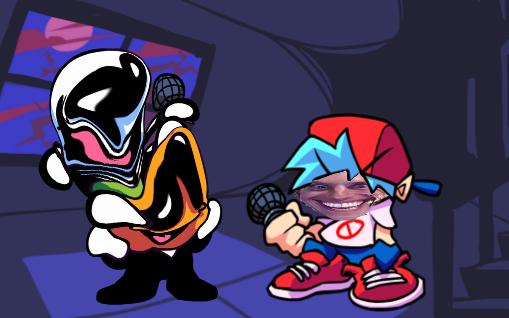 friday night funkin but fnf funni(hard mode)