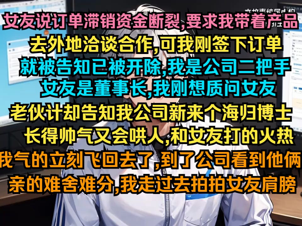 女友说订单滞销资金断裂,要求我带着产品去外地洽谈合作,可我刚签下订单就被告知已被开除,我是公司二把手哔哩哔哩bilibili