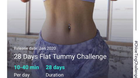 28 days flat tummy chloe ting hot sale