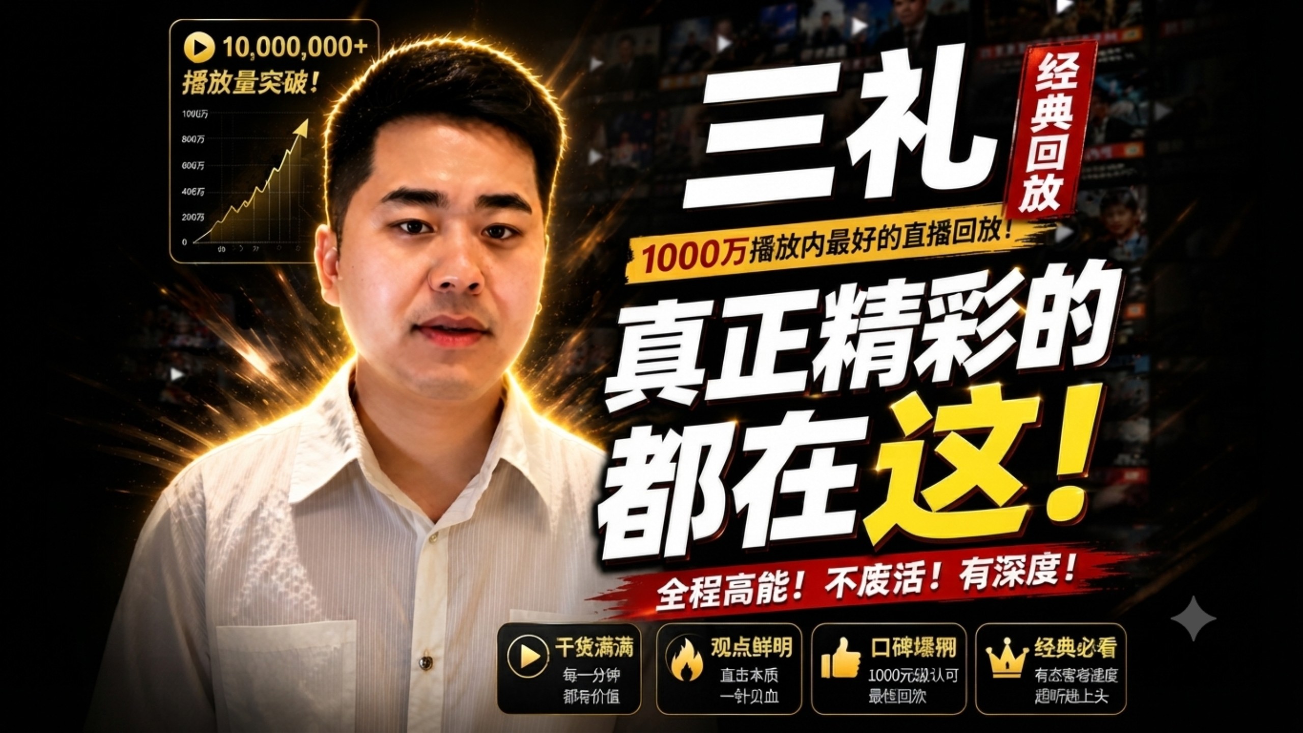 8.22三礼｜1000万播放内最好的直播回放！高能输出，精选连麦一次看完！