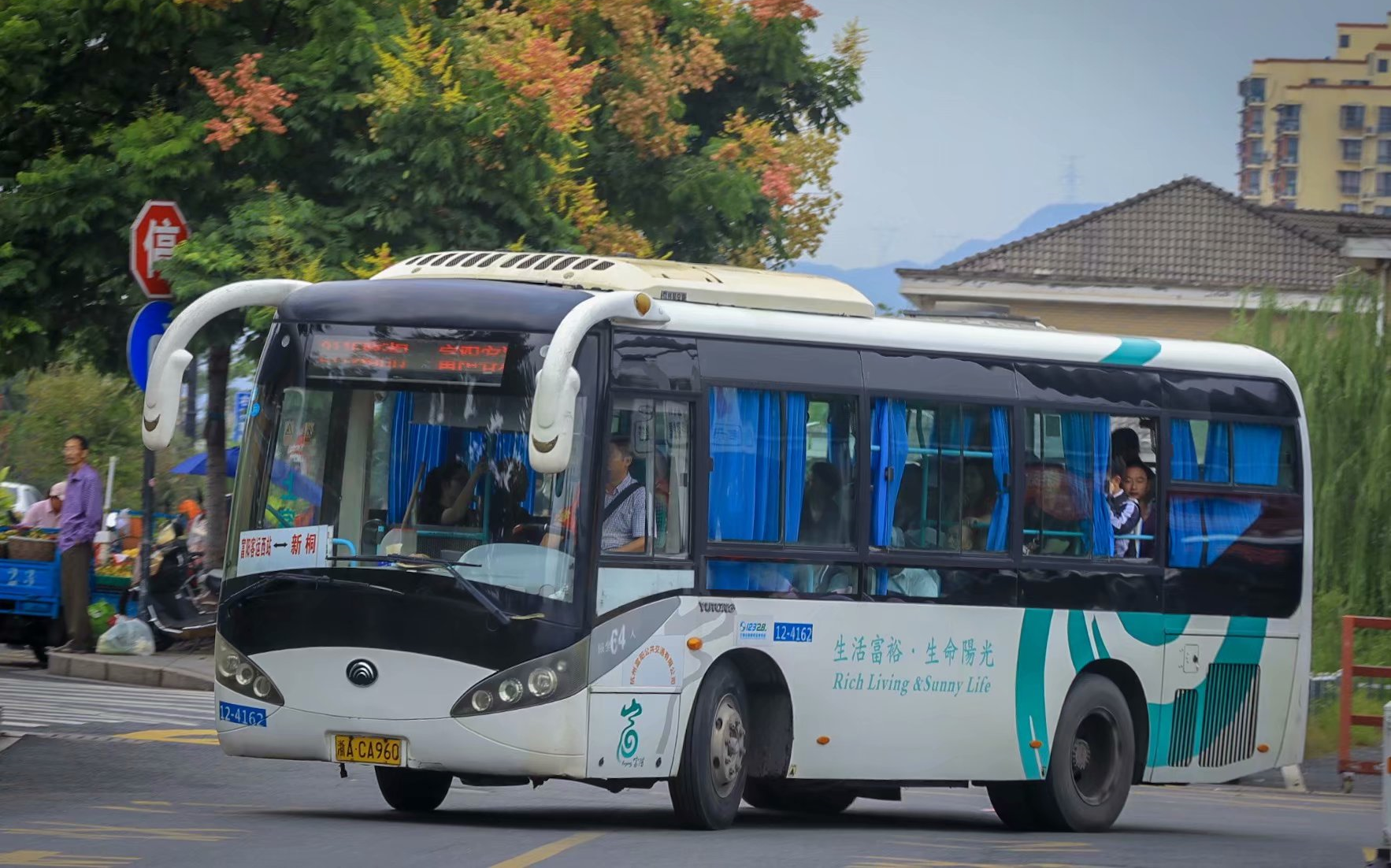 【Zdtbus】烟雨桐洲杭州公交2115路全程车(施工绕行)全程第一视角POV哔哩哔哩bilibili