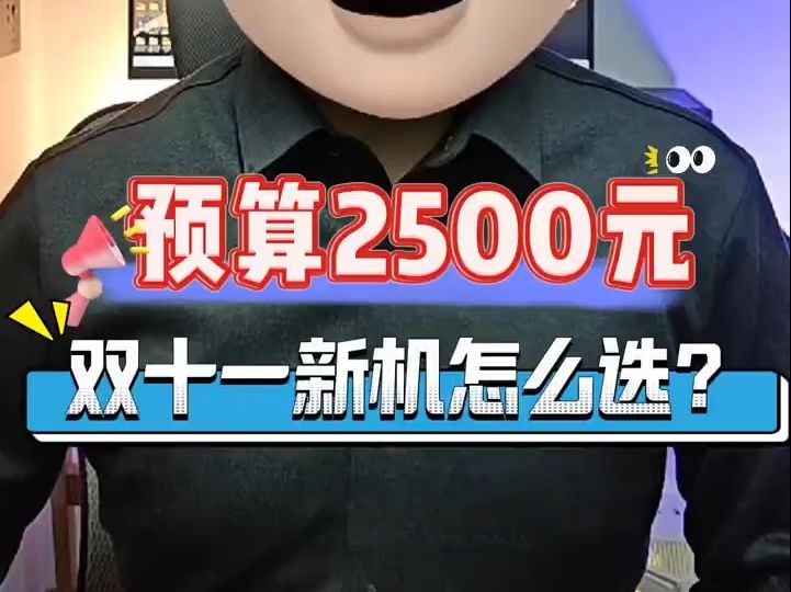 双十一换机攻略,预算2500元,哪款新机值得选?哔哩哔哩bilibili