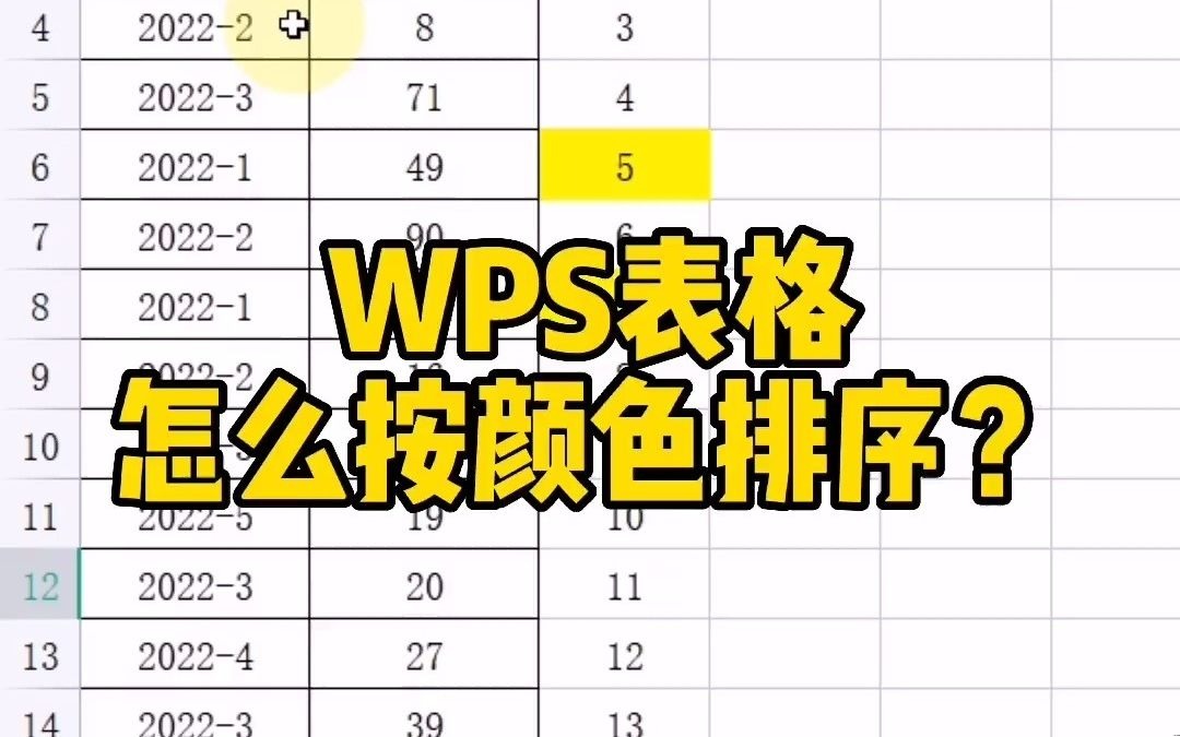 WPS表格怎么按颜色排序?#WPS#WPS表格技巧#WPS办公教学哔哩哔哩bilibili