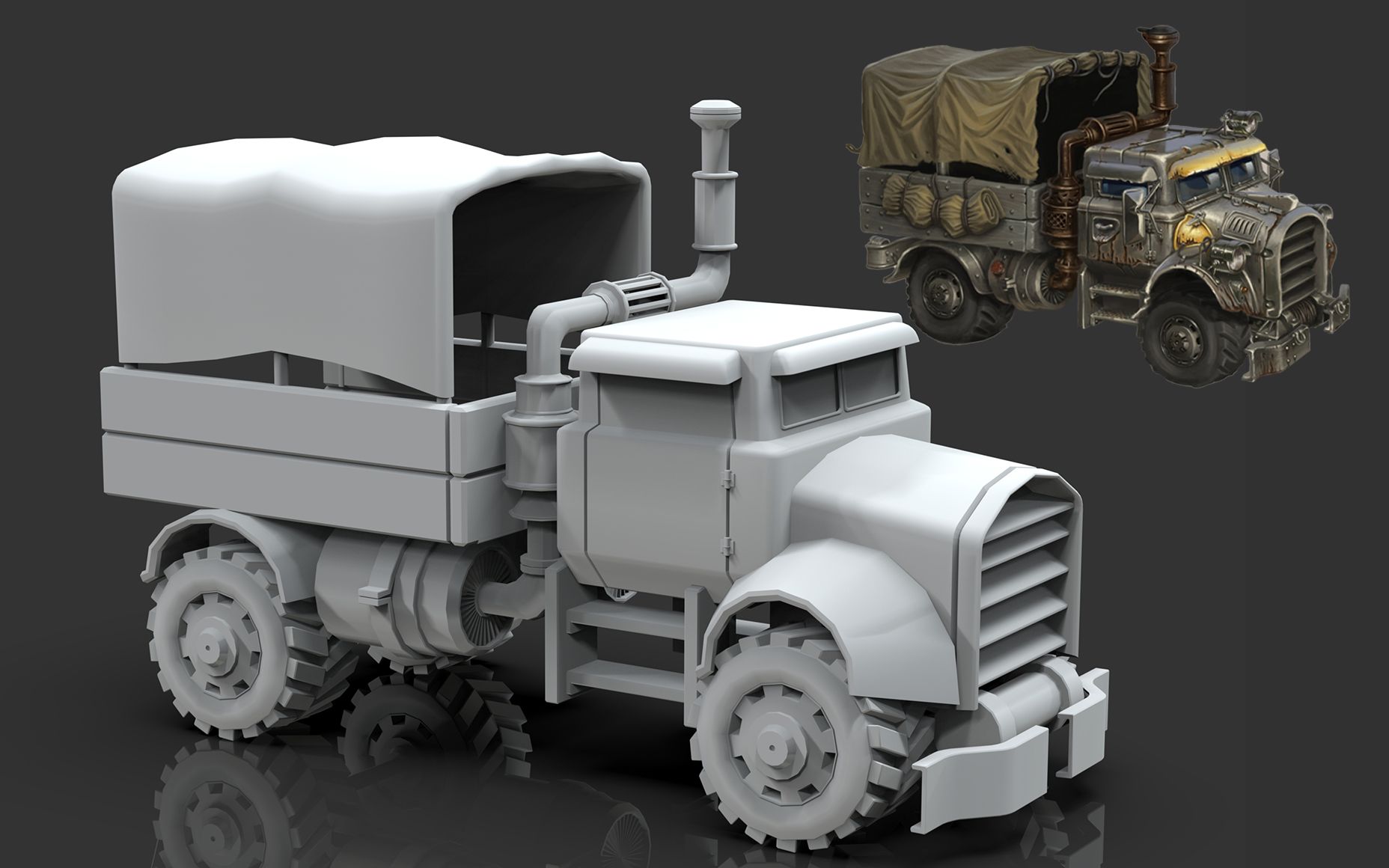 3dmax汽车建模:从零开始制作"小货车"3d建模教程