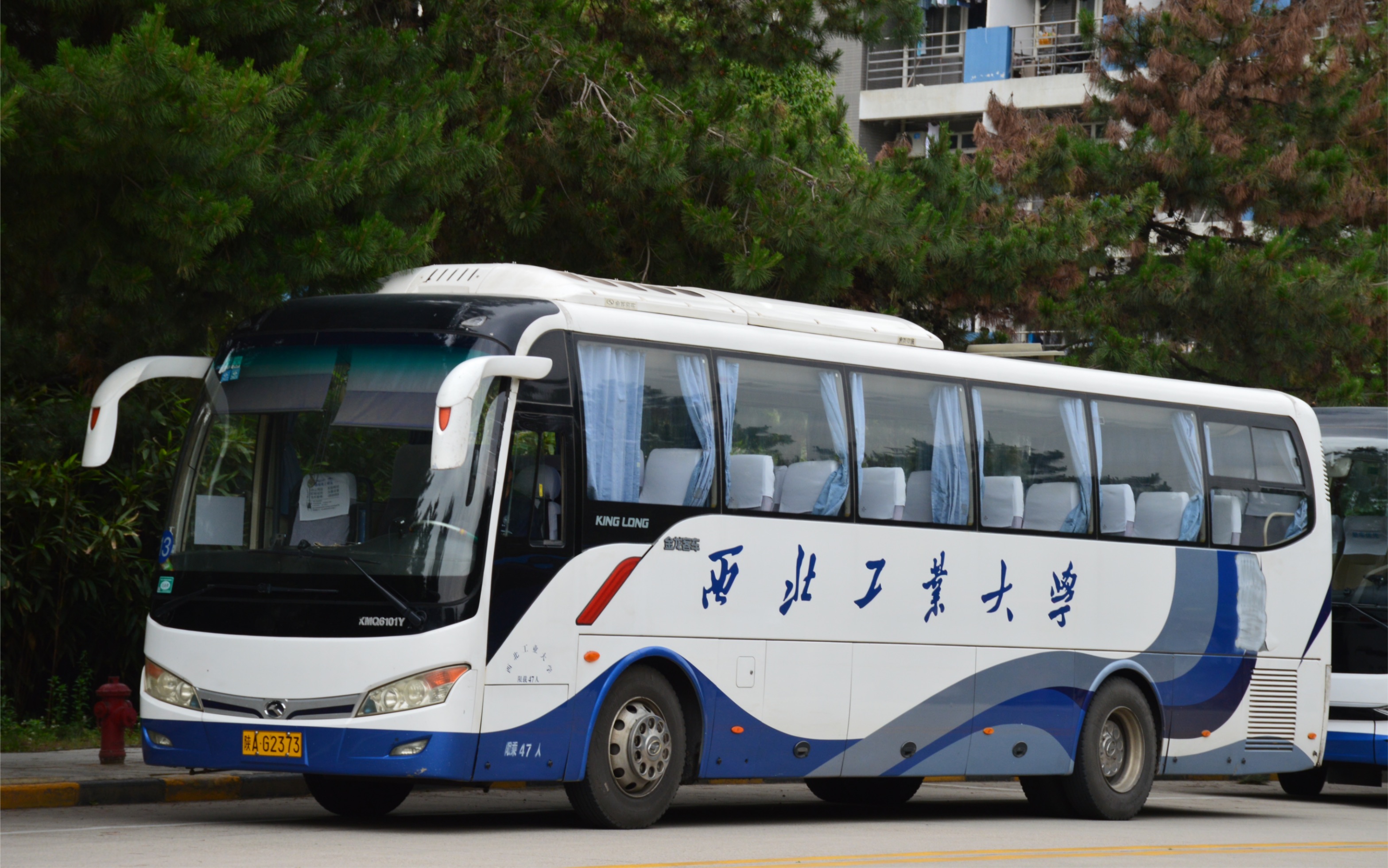 西北工业大学金龙xmq6101y校车发动机怠速声浪实录