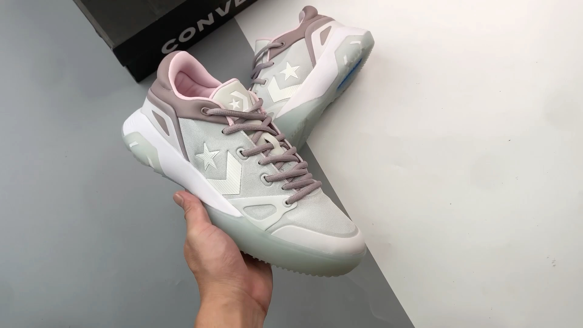 converse g4 复古篮球鞋 水晶灰匡威全新二代g4