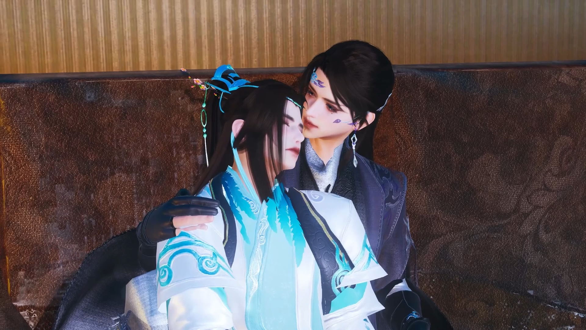 【剑网3】花琴/文人组 谁惹我们家小大人生气了,亲一口消消气