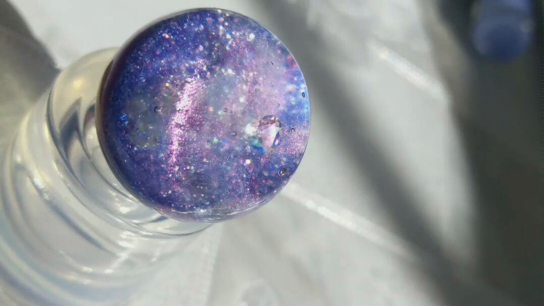 【uv滴胶】试着做的星空球,放阳光下超好看的照骗