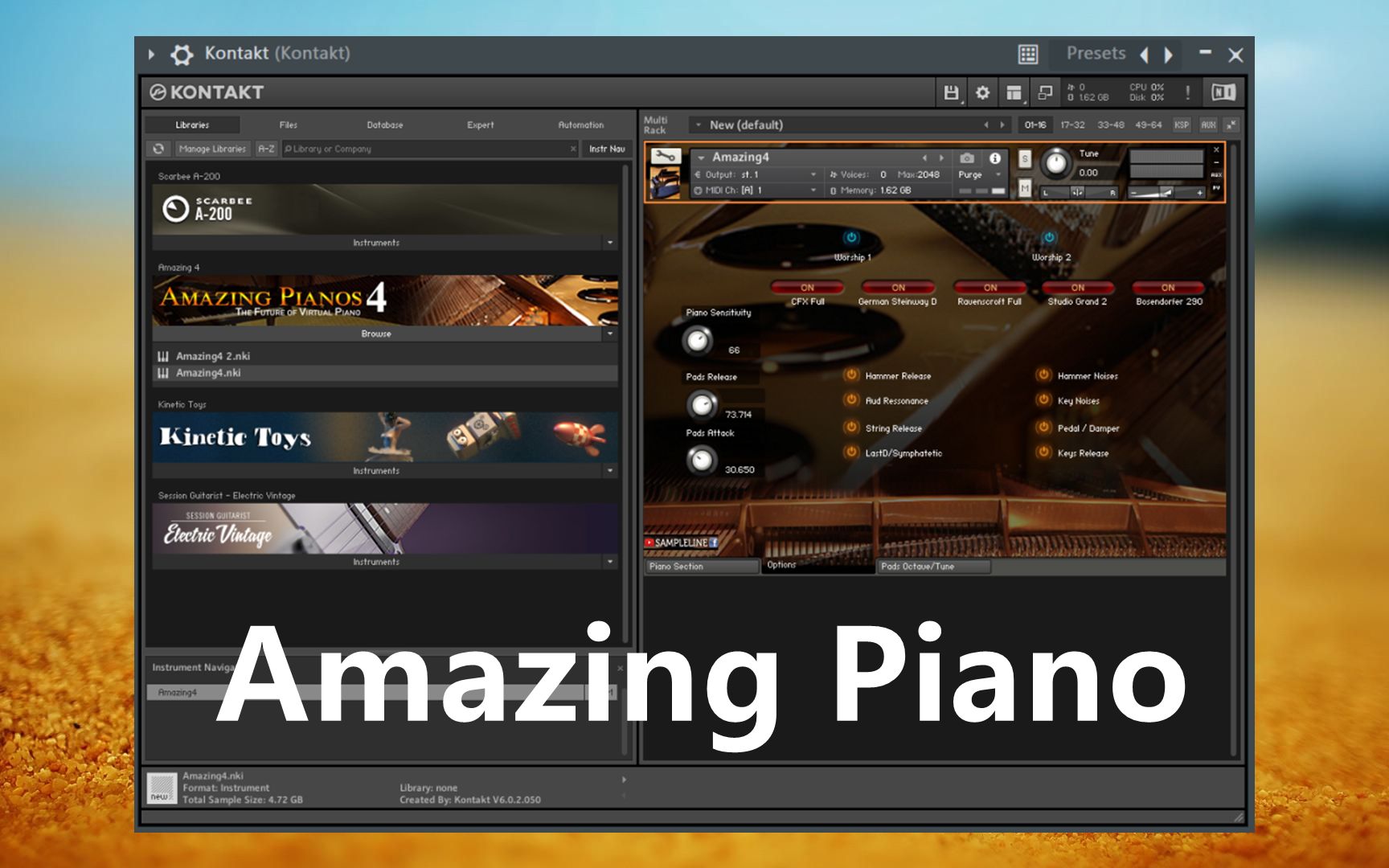 Amazing Piano钢琴音源下载康泰克KONTAKT钢琴音源下载!哔哩哔哩bilibili