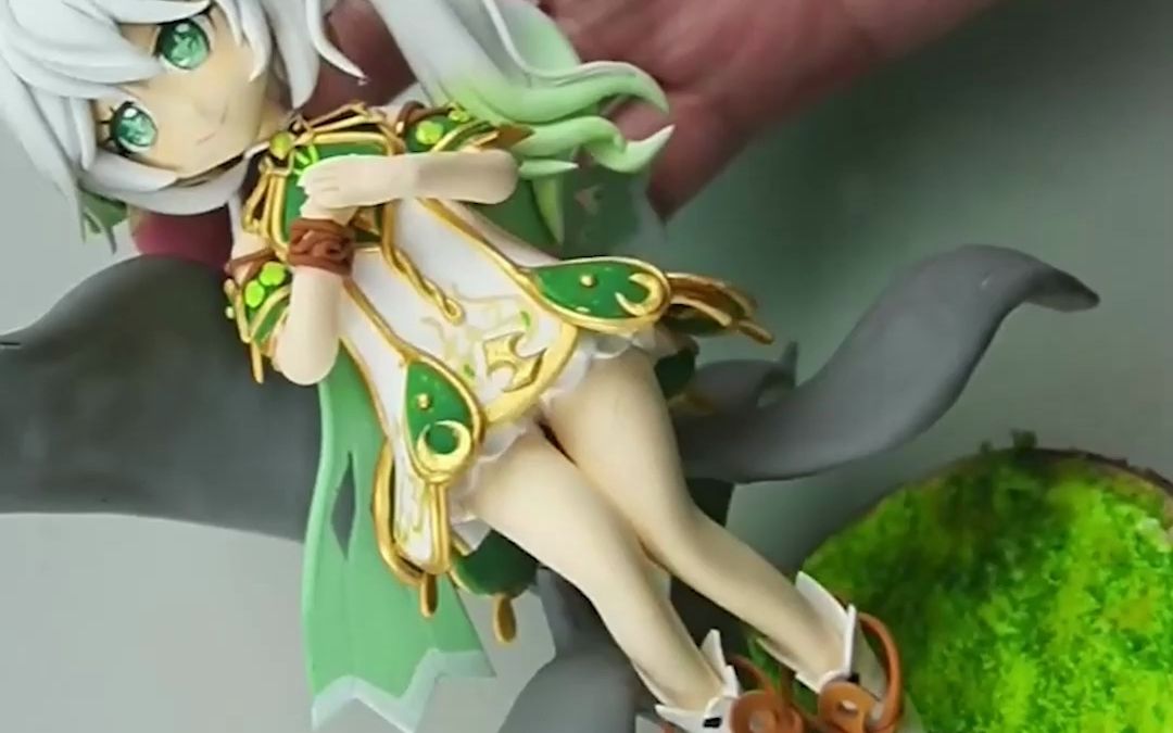 用黏土制作原神纳西妲手办 真的太漂亮了!