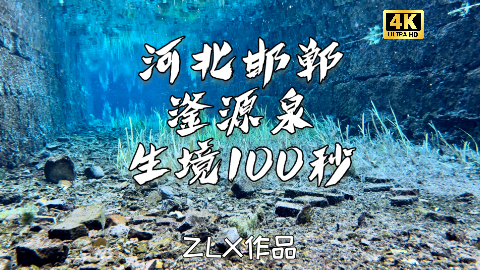 水下生境100秒|河北邯郸滏源泉 3 光影摇曳,小虾灵动,历史文化深藏其中的水下秘境哔哩哔哩bilibili