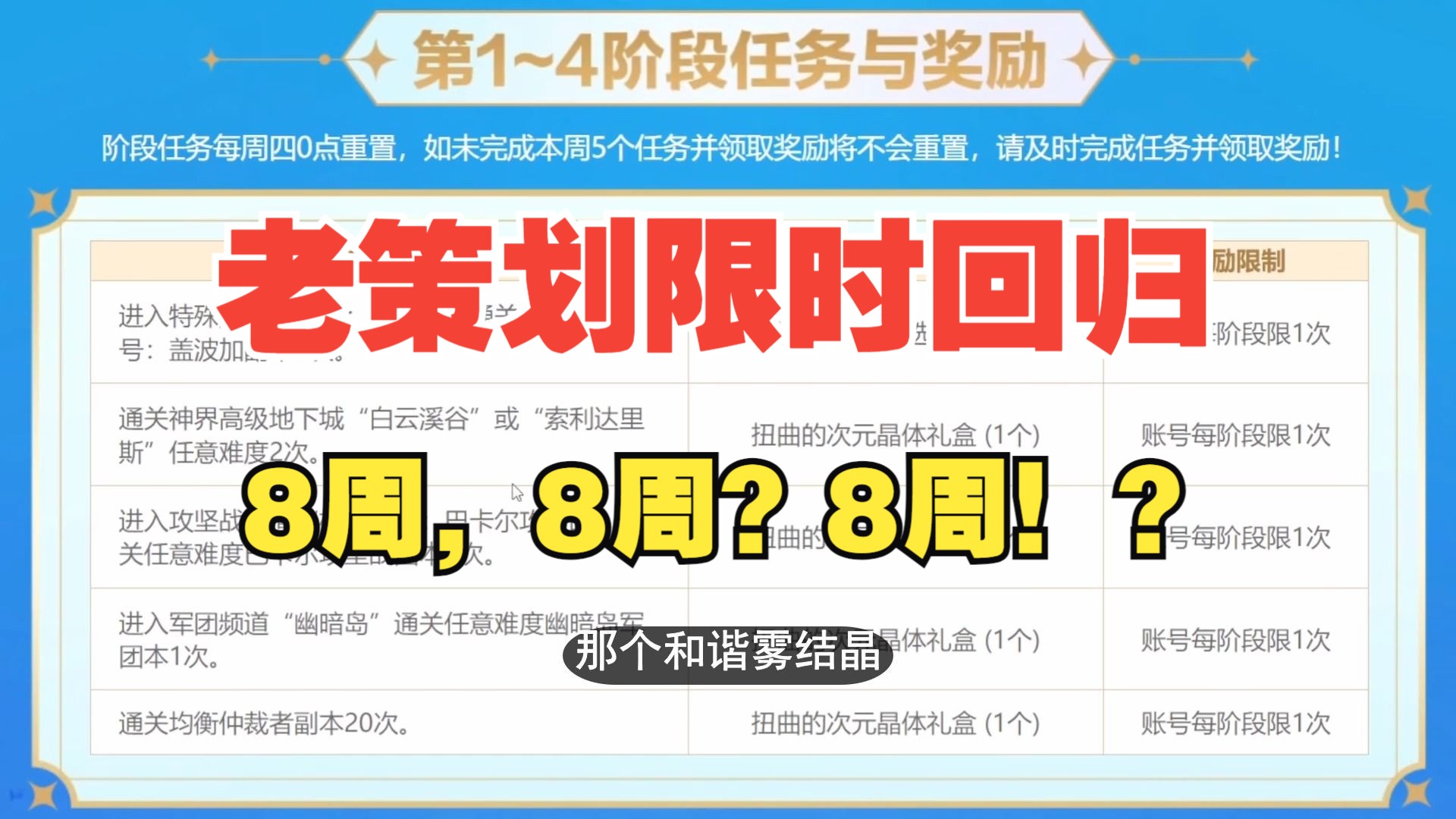 【DNF】送不起就别送!8周才给是什么意思?老策划限时回归之之前是之前,现在是现在网络游戏热门视频