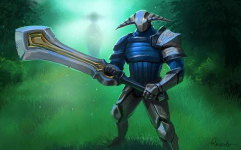 dota 2 imba模式,流浪剑客(斯温)视角.又硬又能打的英雄.