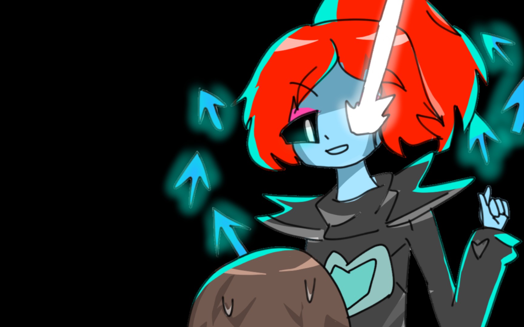 【自制动画】undyne的巧克力课程(上)_哔哩哔哩 (゜