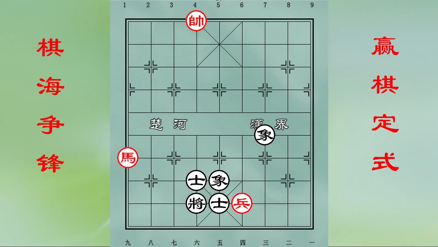 实战残局士象全守和马兵的几个要点,牢记步骤有惊无险!