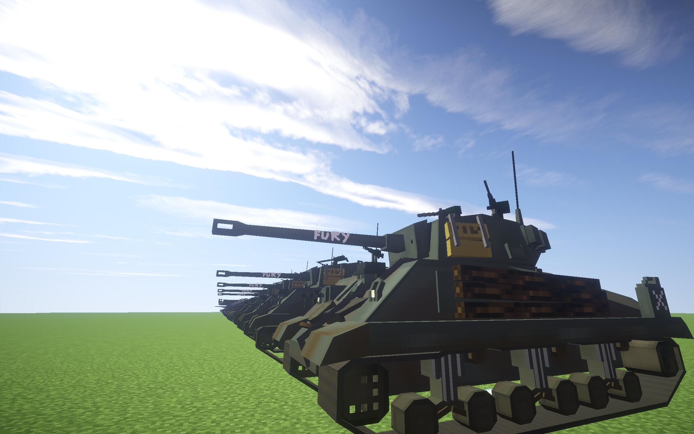 我的世界现代战争全坦克队列视频,迷你世界的小朋友可不可以让我玩玩