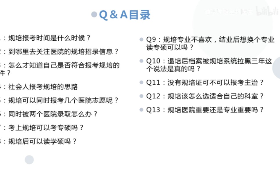 15分钟搞懂报考规培的事 规培博主师姐硬核解答Q&A哔哩哔哩bilibili