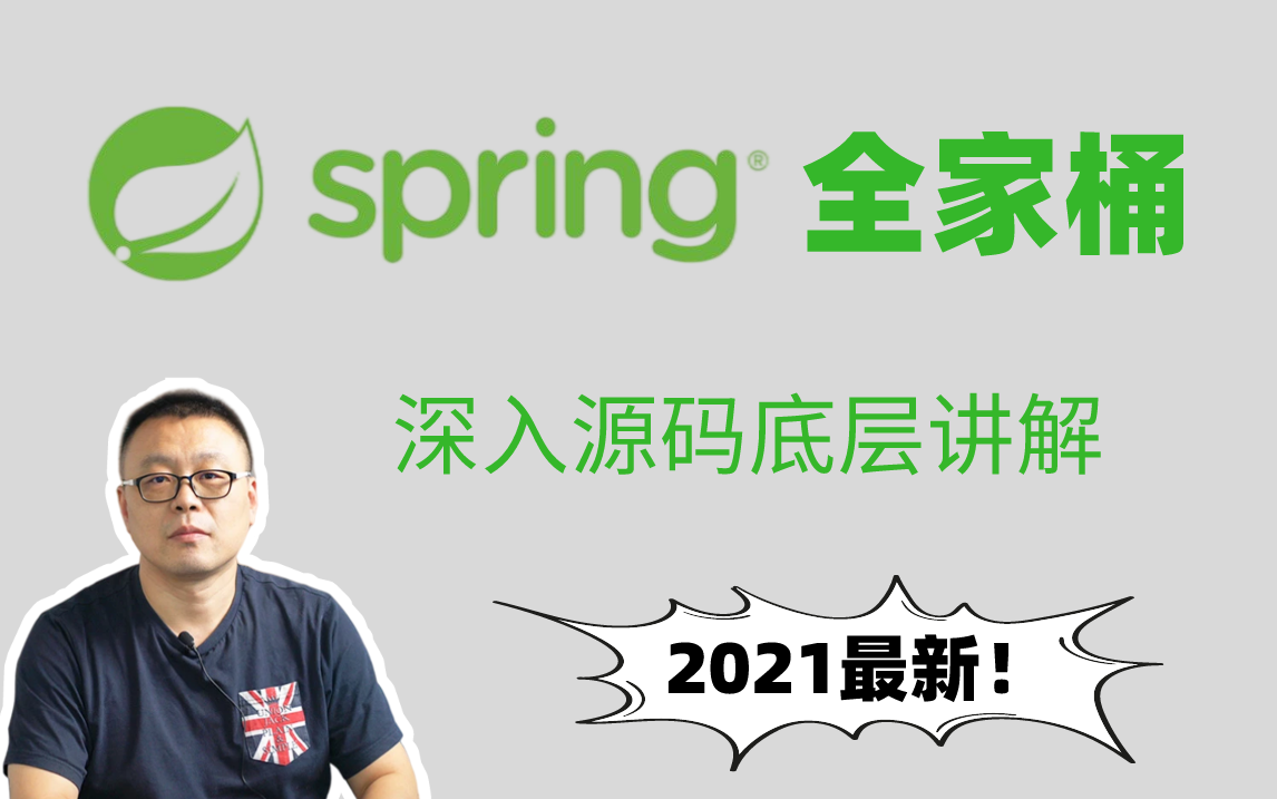 【阿里P8推荐】马士兵老师2021最新Spring源码全家桶教程首次公开!(Spring+SpringBoot+SpringCloud)哔哩哔哩bilibili