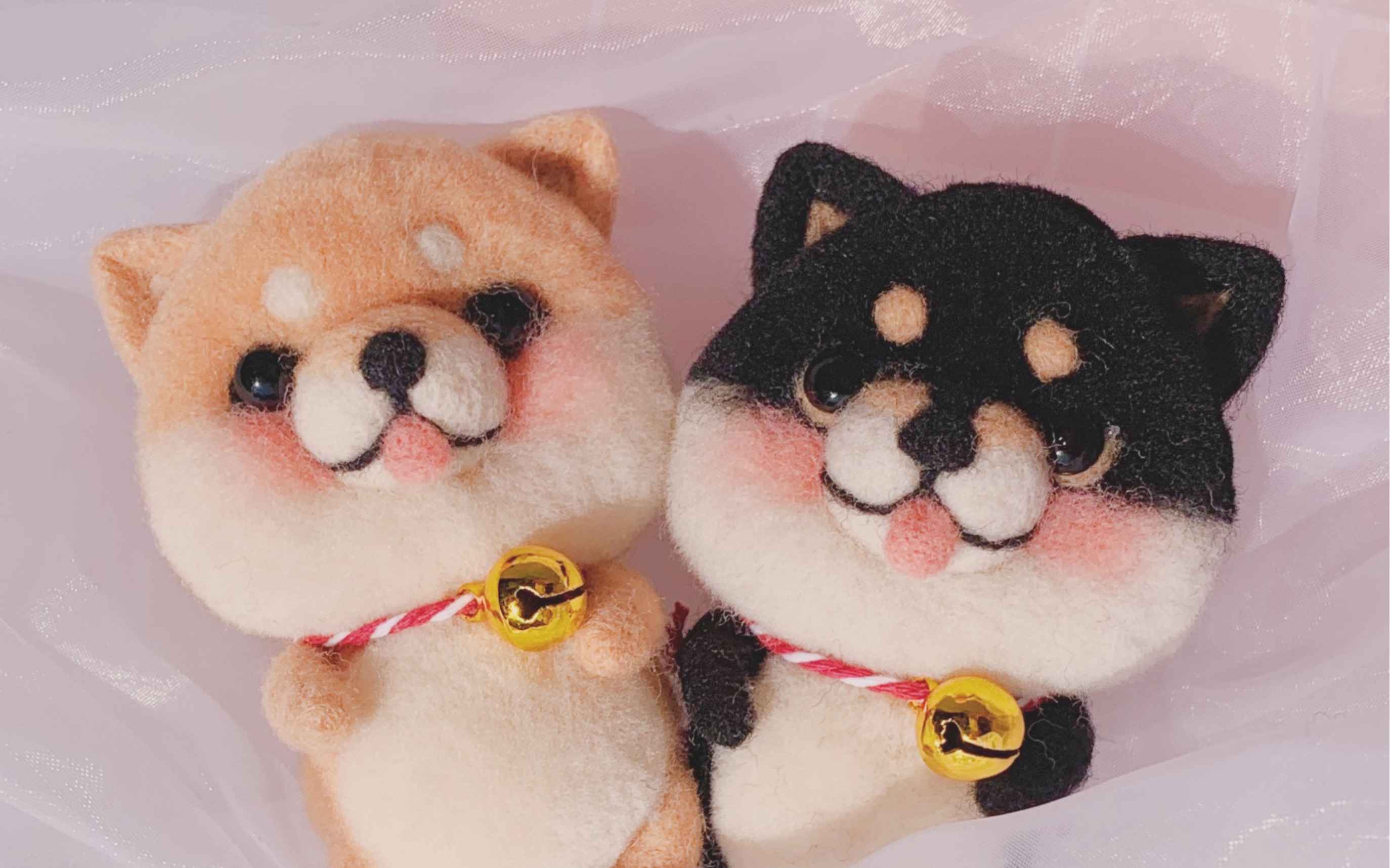 暑期手工羊毛毡蓬蓬球全身柴犬