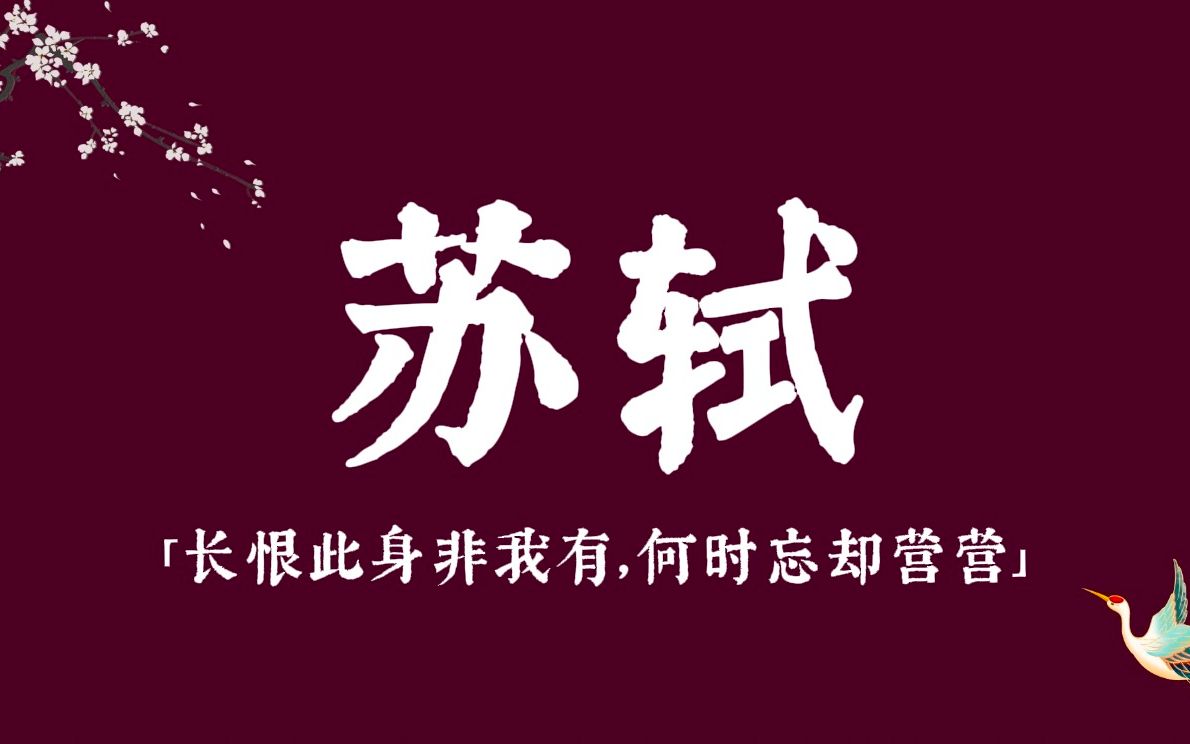 “长恨此身非我有,何时忘却营营” | 苏轼最好的诗词哔哩哔哩bilibili