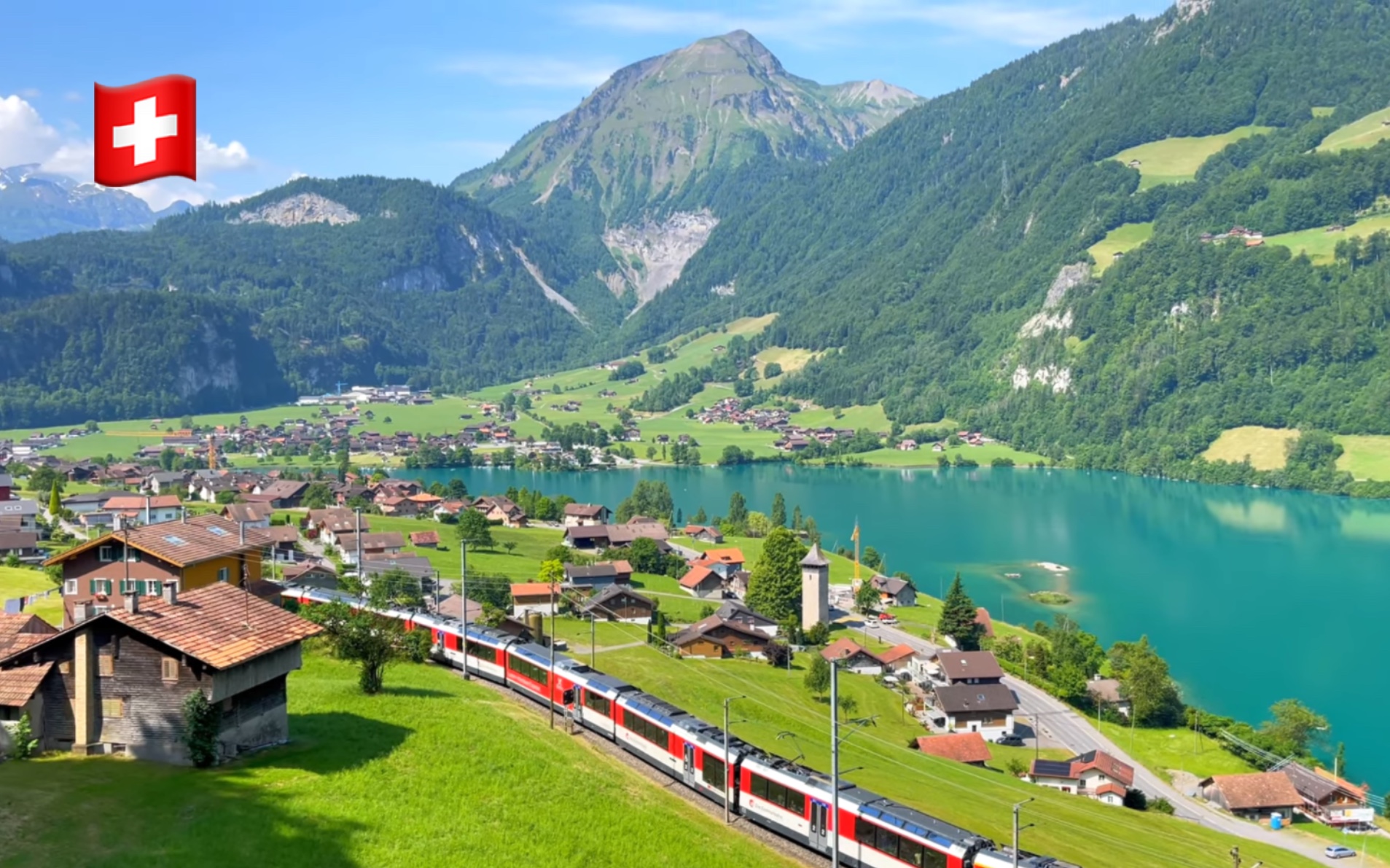 【4k超清】漫步游瑞士龙疆(lungern)|瑞士心脏地带的人间天堂