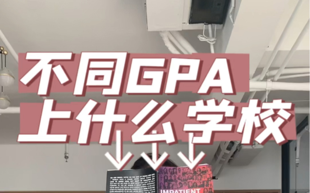 不同GPA上什么学校哔哩哔哩bilibili