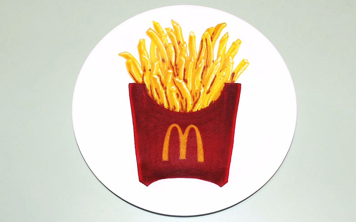 【薄煎饼达人tigertomato制作】麦当劳薯条 煎饼