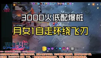 Download Video: 【火炬之光无限】SS3月女1自走环绕飞刃3000火低配爆桩思路