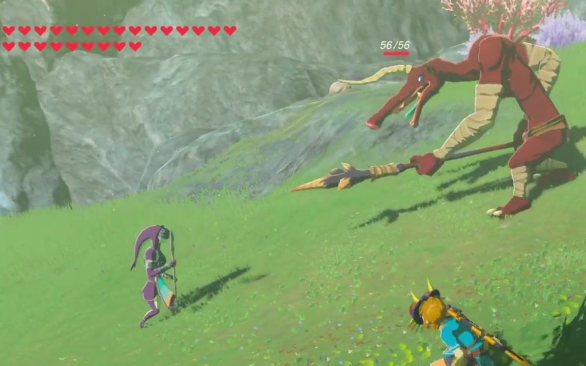 塞尔达传说:旷野之息 卓拉妹子vs莫力布林