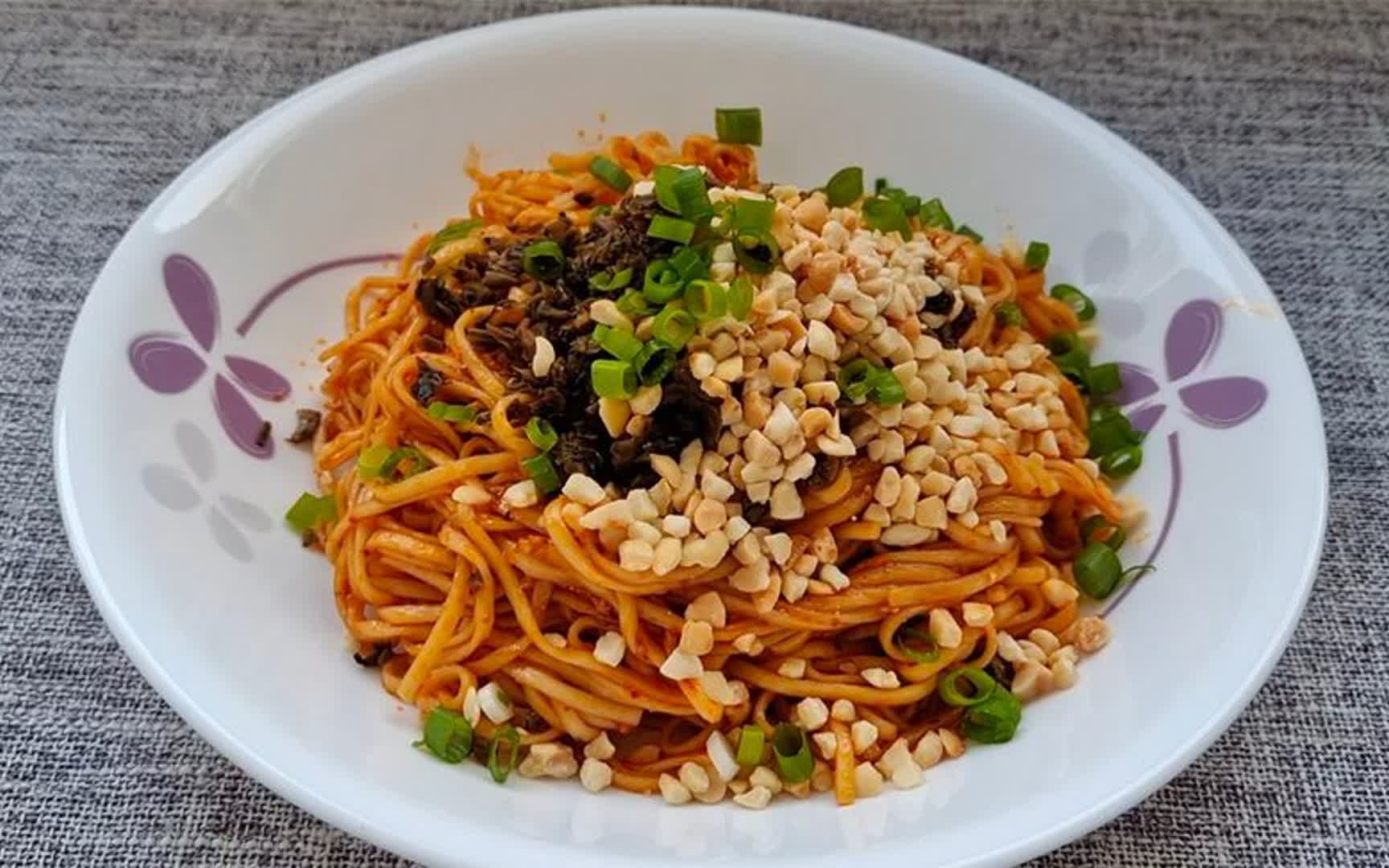 四川宜宾燃面,又香又好吃,做法很简单