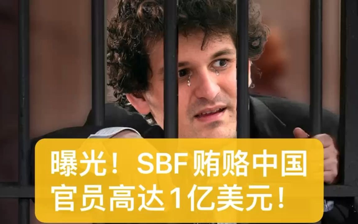 曝光,SBF贿赂中国官员高达1亿美元!哔哩哔哩bilibili