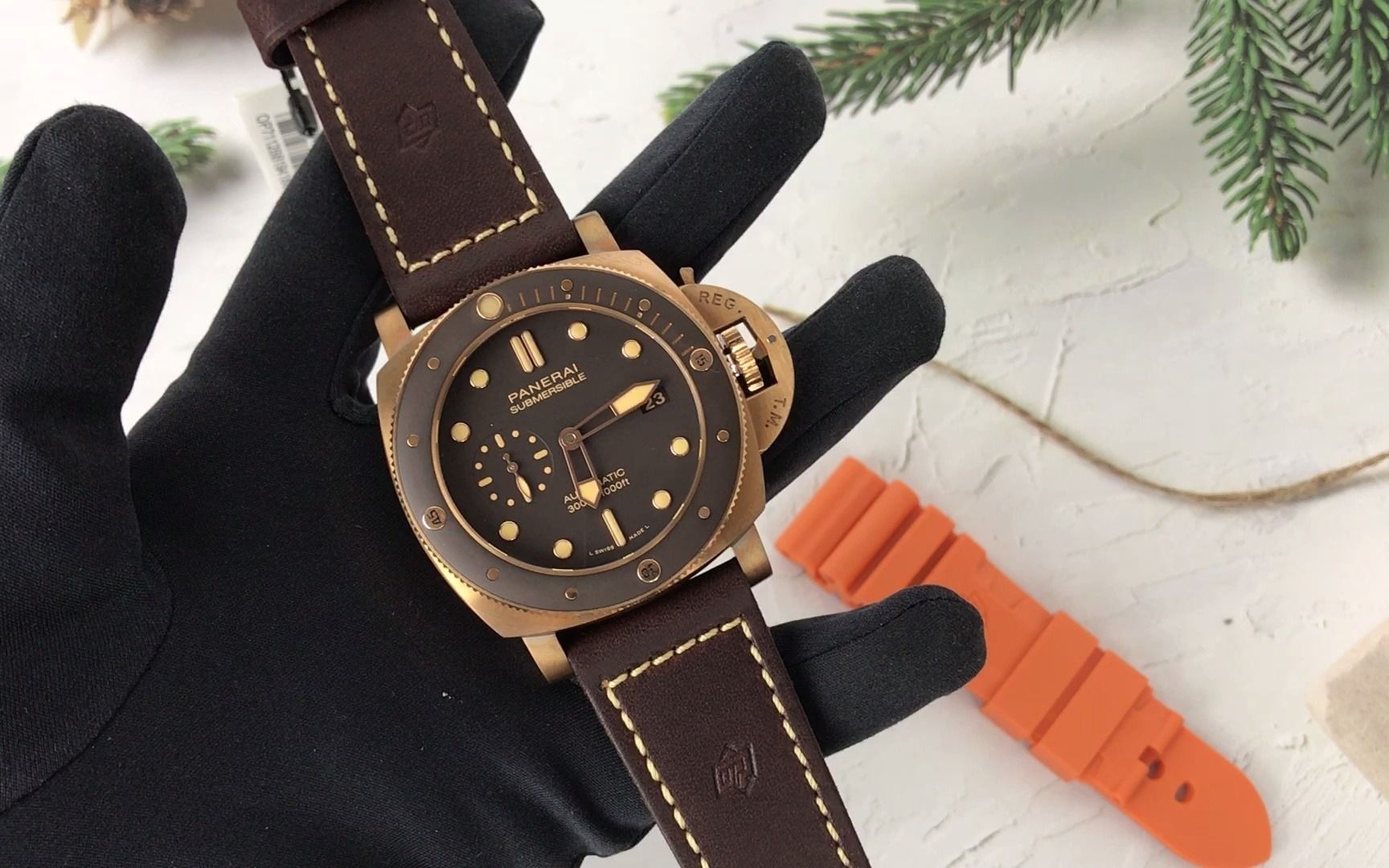 【顶级复刻表】广州出品的沛纳海968青铜开箱实拍,做工真的很精致