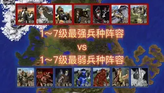 【英三竞技场】最强兵种阵容能打败多少倍周产的最弱阵容