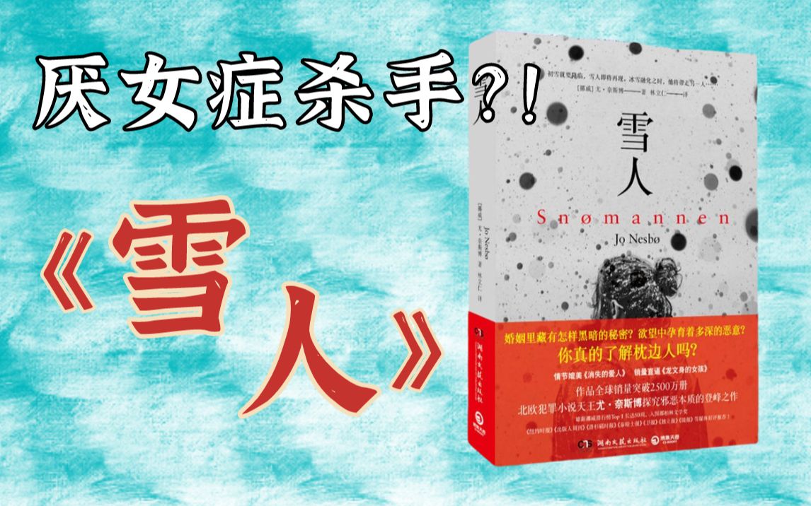 厌女症杀手?!北欧惊悚犯罪小说巅峰之作《雪人》深度解读哔哩哔哩bilibili