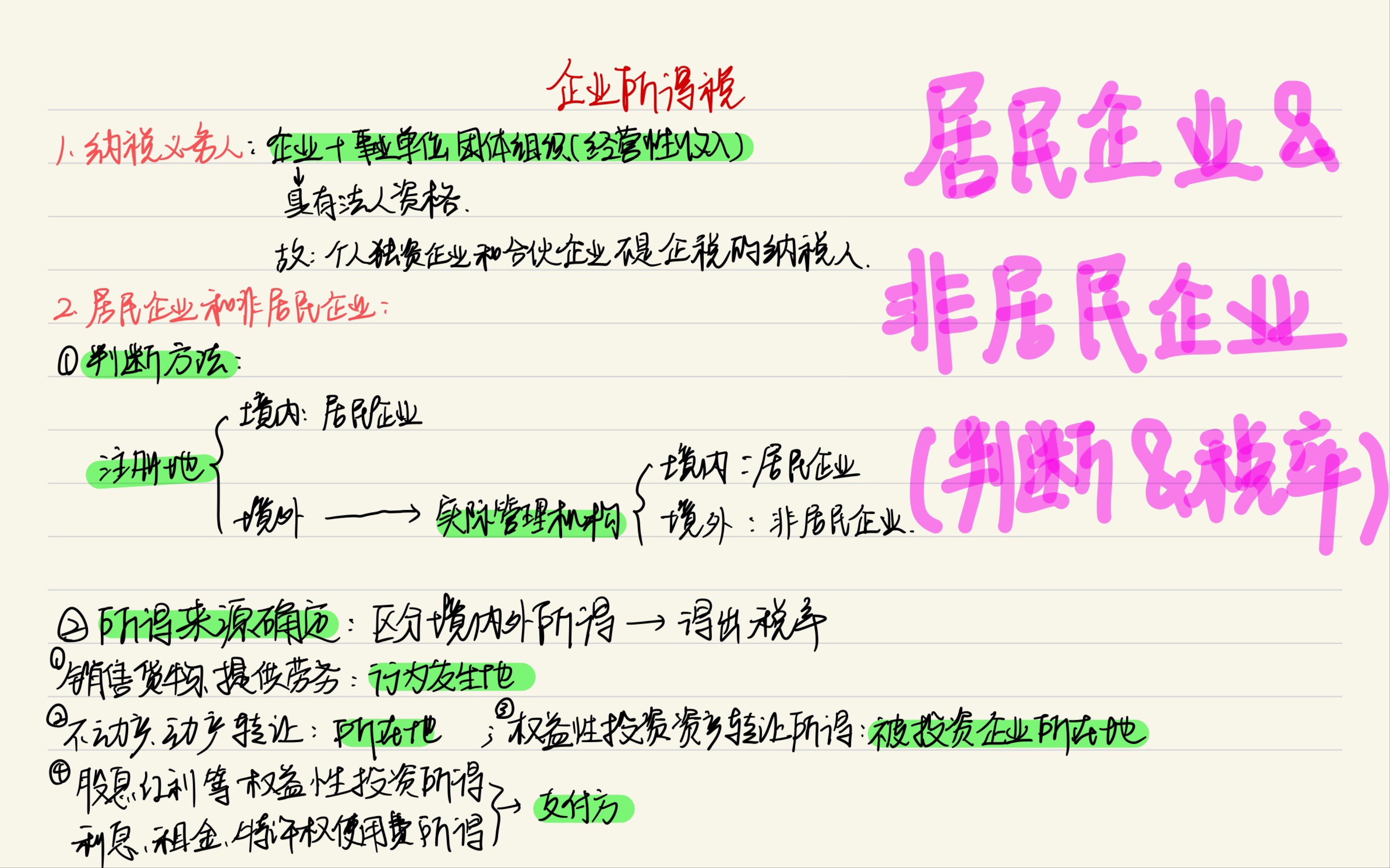 CPA(企税 居民和非居民)企业及税率傻傻分不清?五分钟带你搞定!哔哩哔哩bilibili