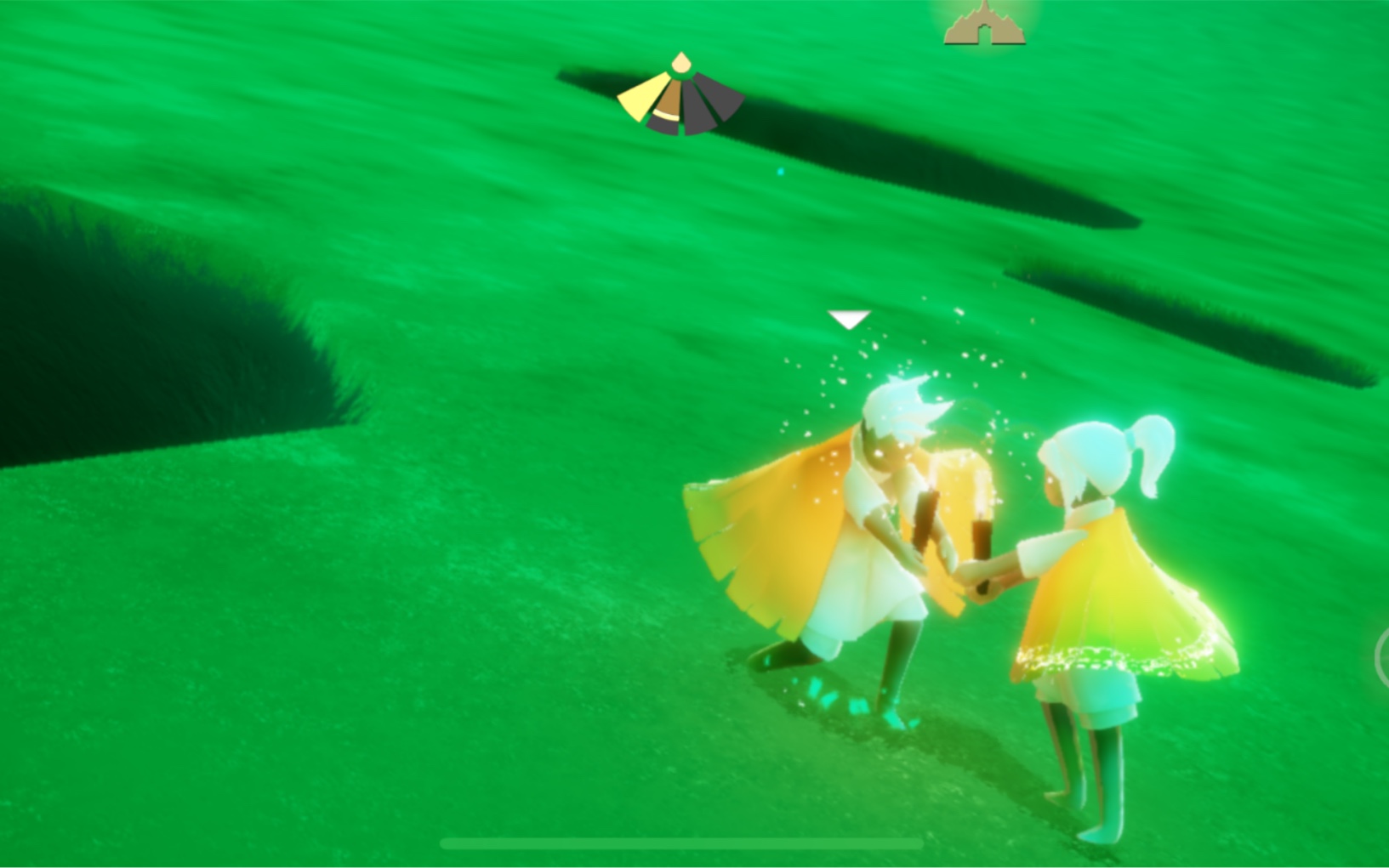 光遇最简单的卡进云野大草原的方法