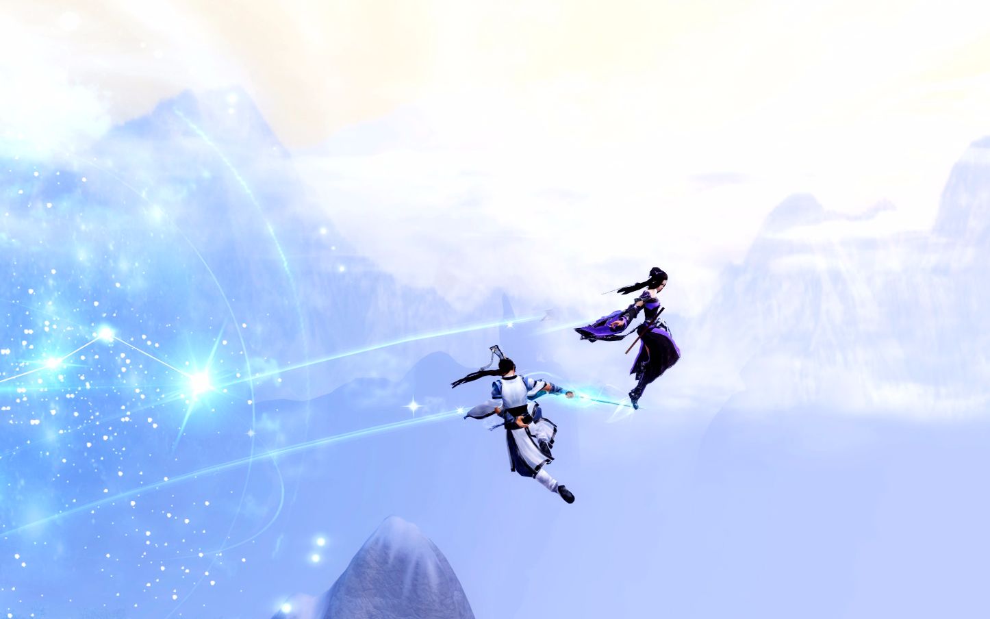 【剑网三】万花纯阳3.0双人轻功-花羊