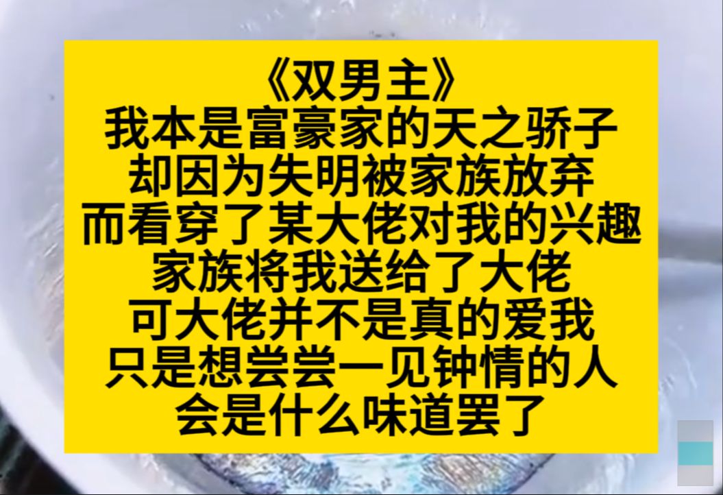 原耽推文 我本是富豪家的天子饺子,却因为失明被家族放弃,送给了某大佬,但大佬并不真心,只是想尝尝一见钟情的人到底什么味道……小说推荐哔哩哔...