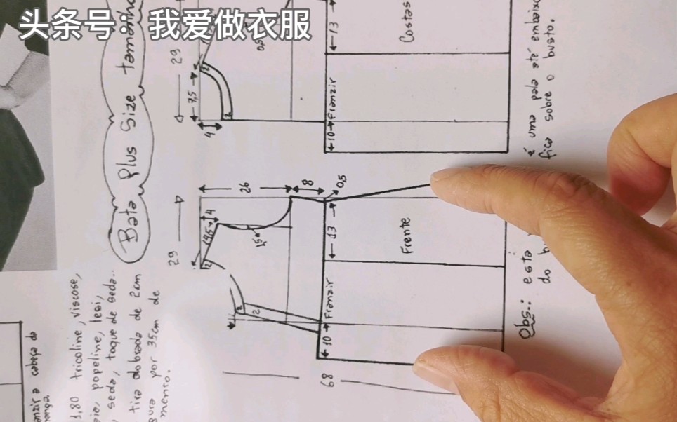 网上外文服装裁剪图看不懂?一分钟教你看懂图,太简单!哔哩哔哩bilibili