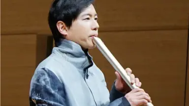 独特な華やかな音色！藤原龍風作☆最高級銀巻き二尺管の尺八！ 尺八演奏-哔哩哔哩_Bilibili