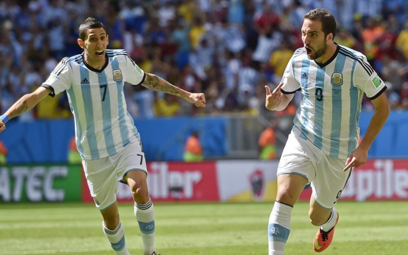 经典比赛2014年巴西世界杯14决赛阿根廷10比利时伊瓜因第8分钟闪电