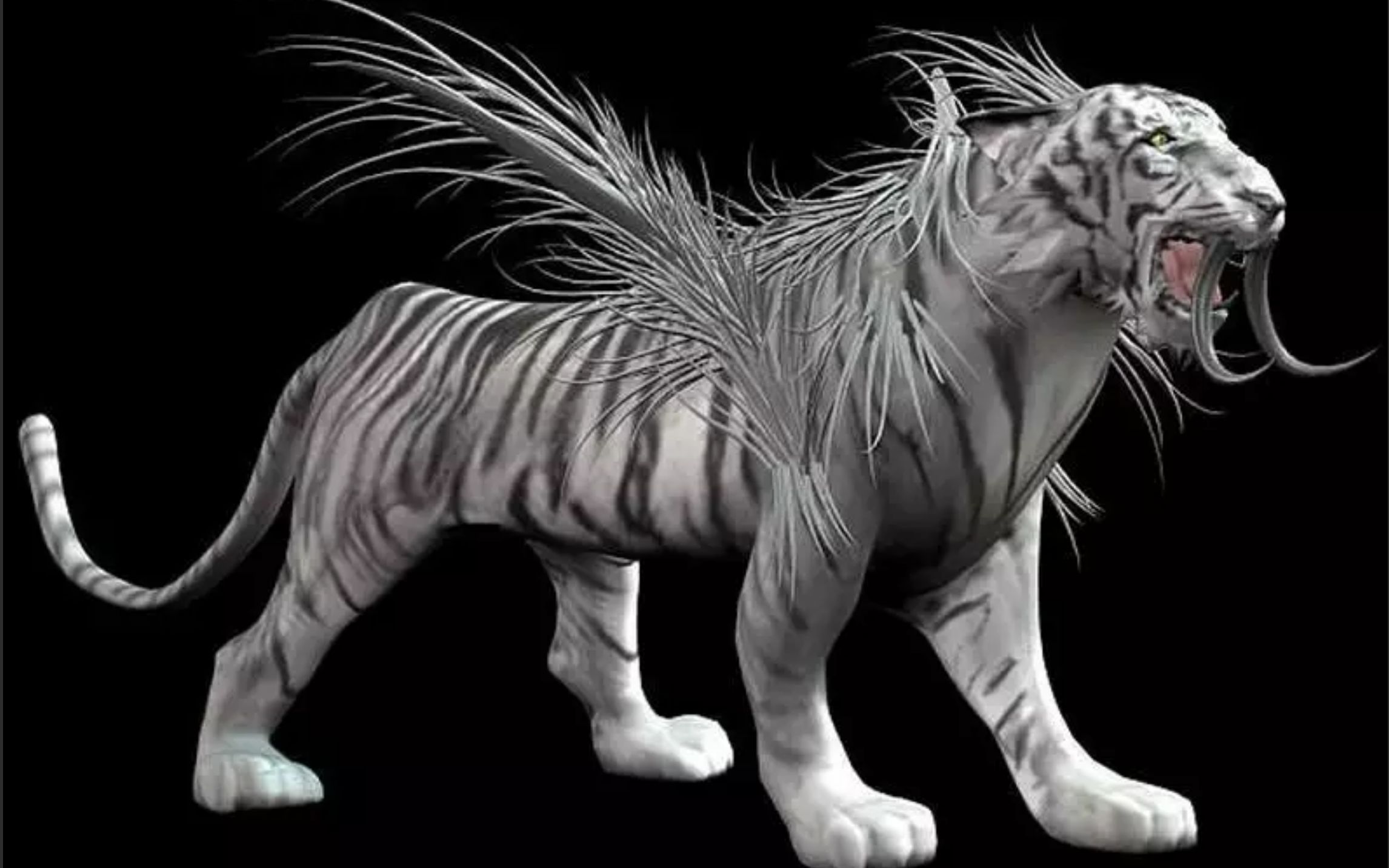 邪神白虎3d建模