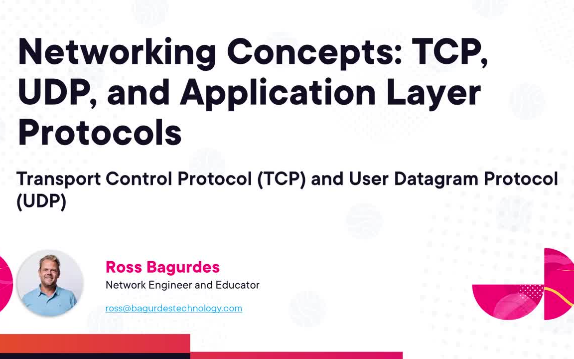 Pluralsight  Networking Concepts TCP, UDP哔哩哔哩bilibili