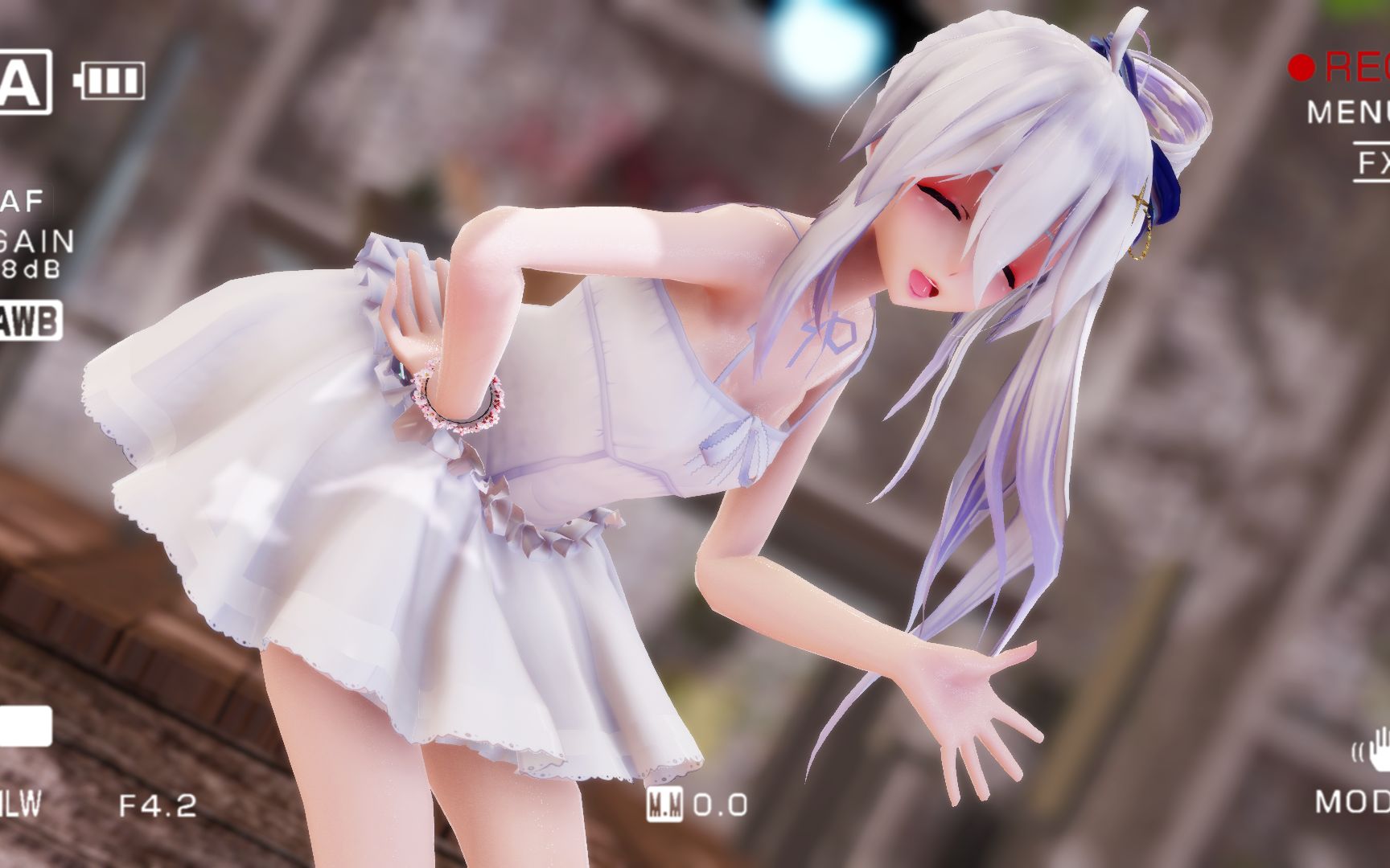 【弱音mmd】白色连衣裙弱音今天就是你的女友了!_哔哩哔哩_bilibili