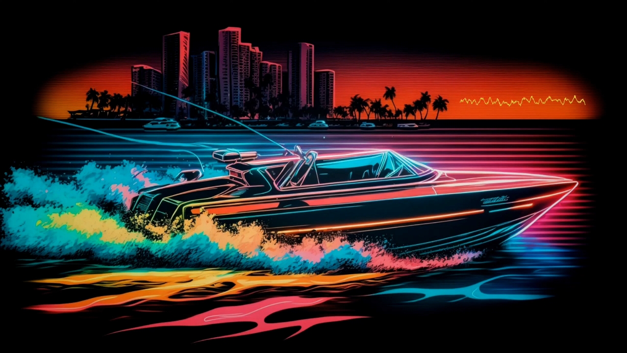 【synthwave】speed boat theme