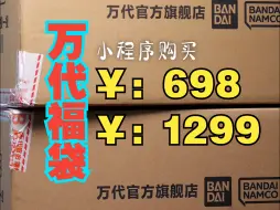 Download Video: 万代2024周年庆698福袋1299福袋开箱分享！